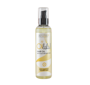 Oilala Hair Oil protects your hair from the Sun, Sea and Chlorine!  Keep this SPF oil close by during long days on the beach.  This blend contains 100% pure and natural oils that promote healthy, hydrated hair.  Application: